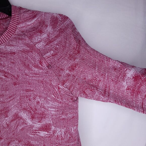 Lululemon Rest Less Pullover 6 Red Marble Swirl Stratum Overlay - Picture 4 of 10
